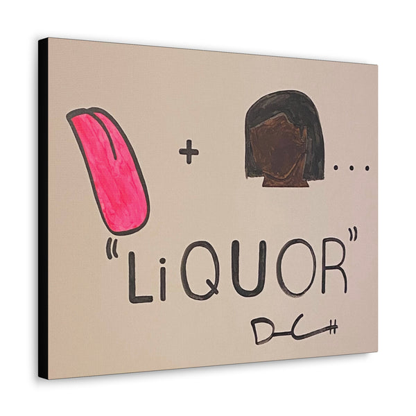 "LIQUOR" Acrylic on Canvas Print